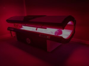 Red light therapy bed