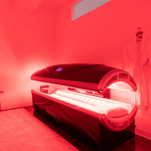 Red light therapy bed