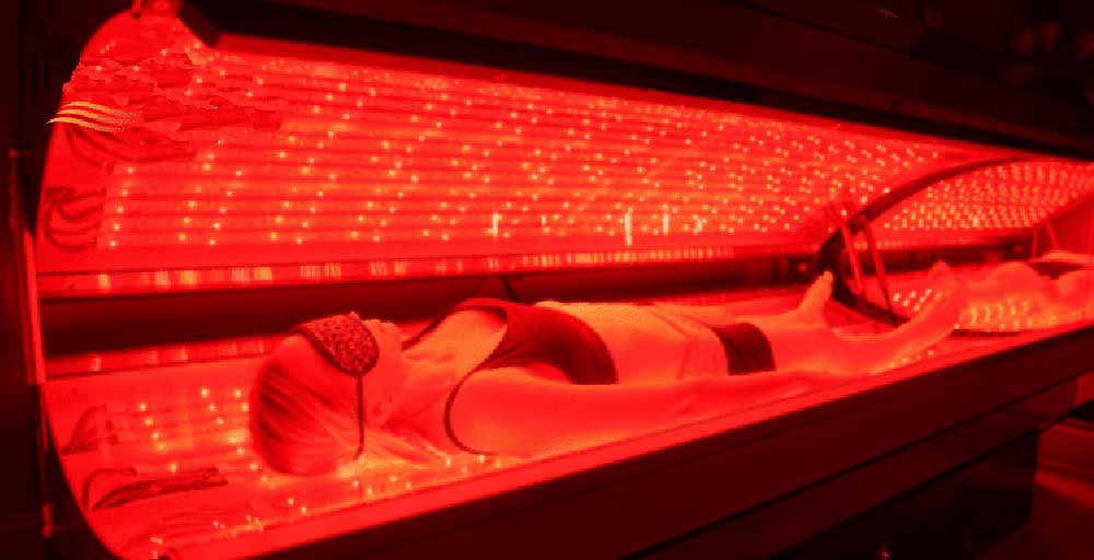 Red light therapy bed