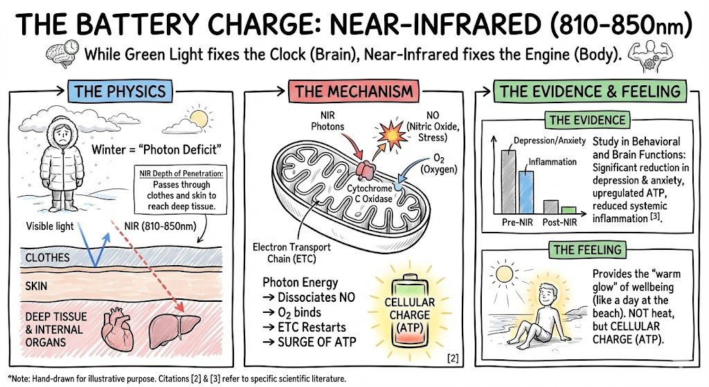 Battery charge infographic